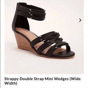 Size 11.5W Torrid double strap heels